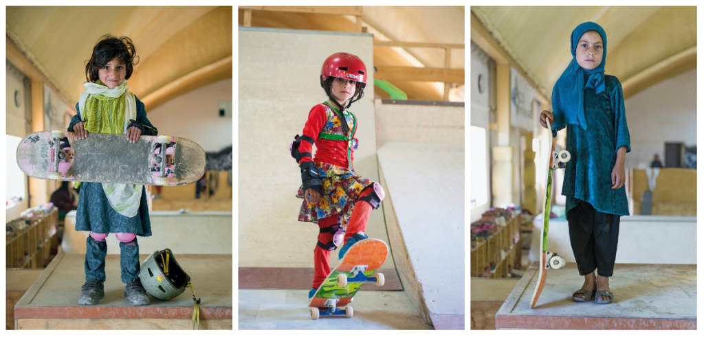 Photos: Forbidden from riding bikes, fearless Afghan girls are skateboarding around&nbsp;Kabul