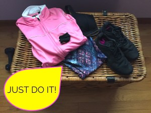 JUST DO IT SLOGAN AND RUNNING ATTIRE