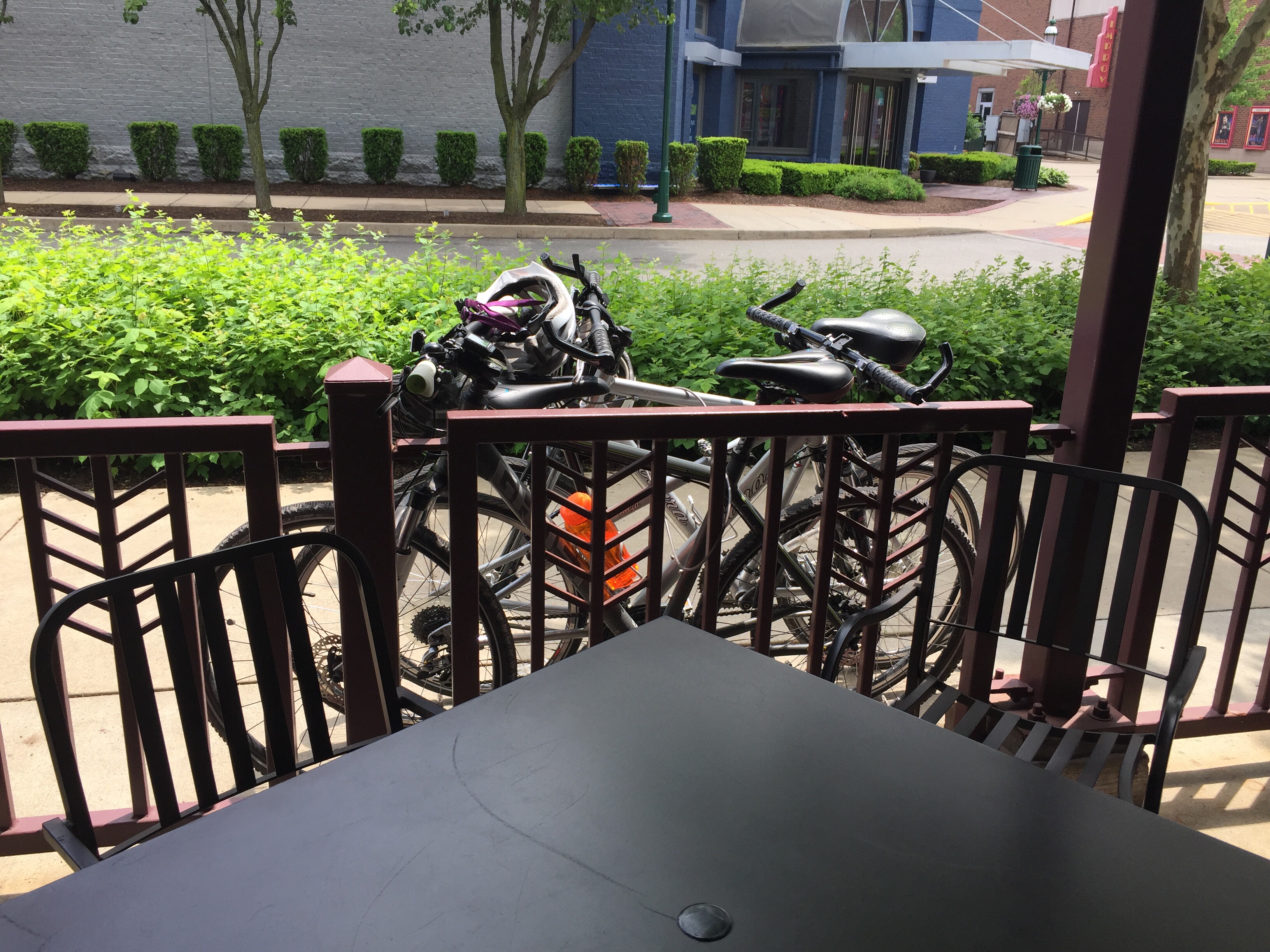 Bikes parked outside