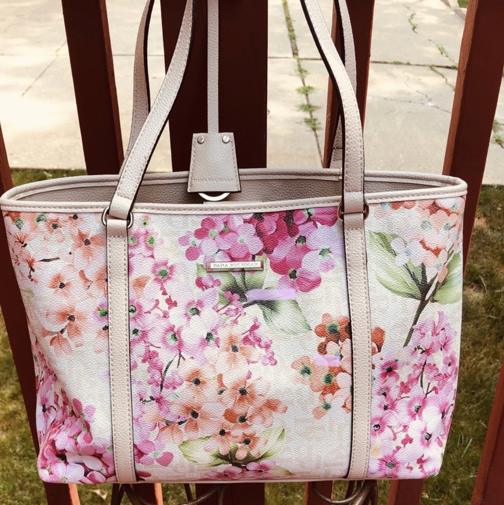 Dana Buchman Large Floral Tote Bag