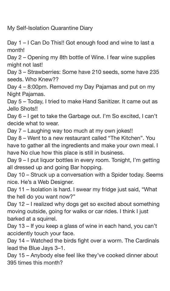 This is how my sister-in-law checks in on us