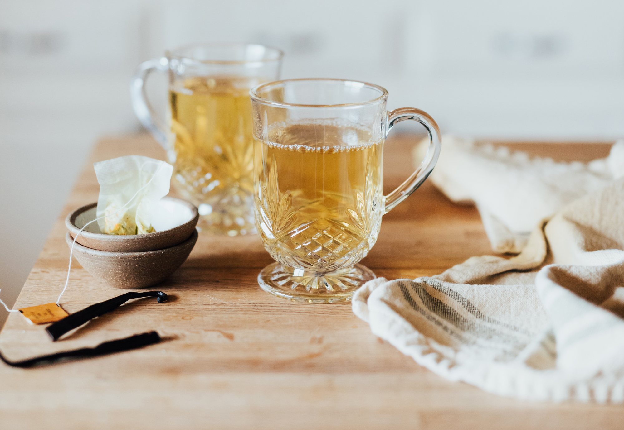 tea cups and tea bag