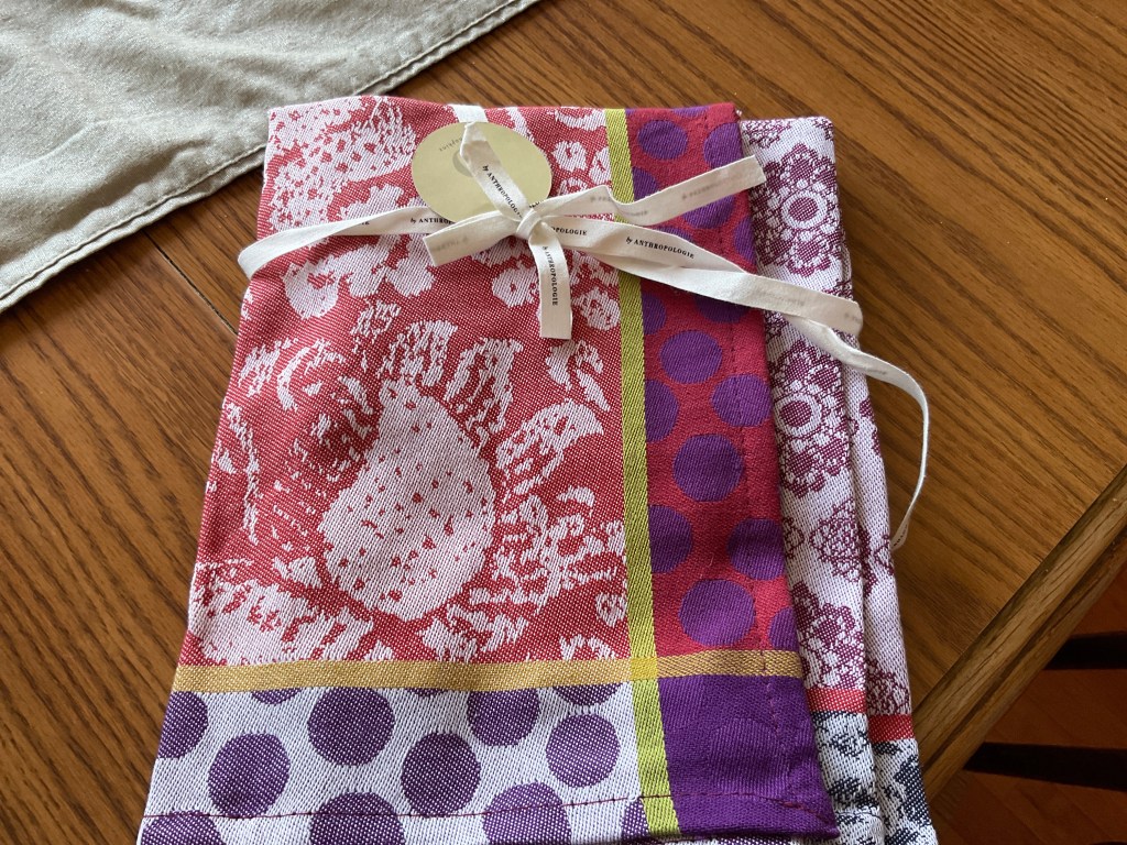 Photo of drying towels from Anthropologie 