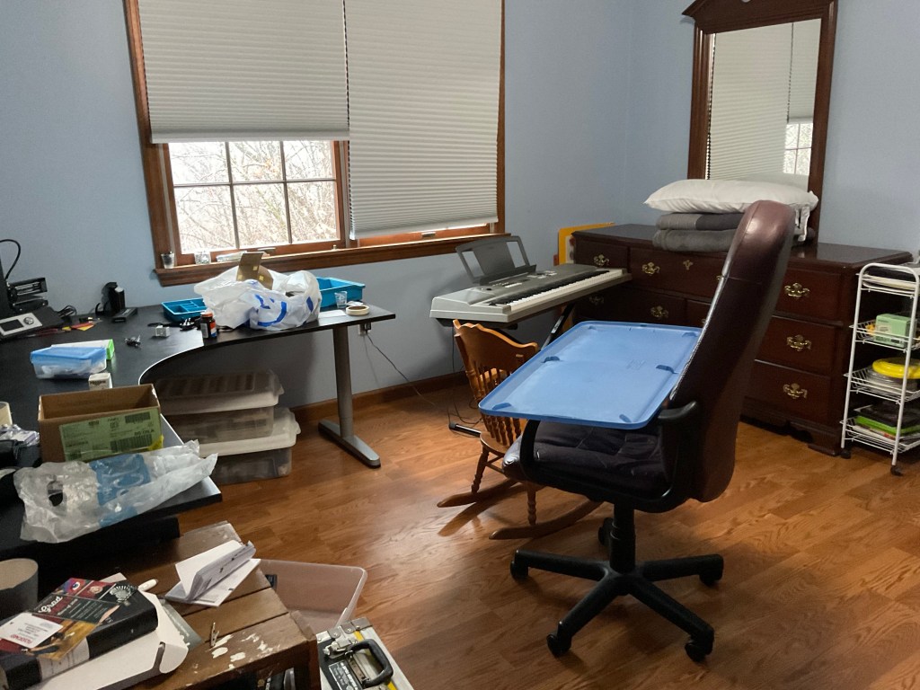 Image of room in the process of moving